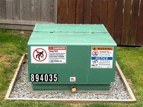 backyard electrical boxes good or bad|electrical transformer boxes in yard.